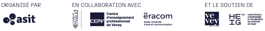 Partenaires de l'exposition : Etat de Vaud, Ville de Vevey, CEPV, ERACOM et HEIG-VD